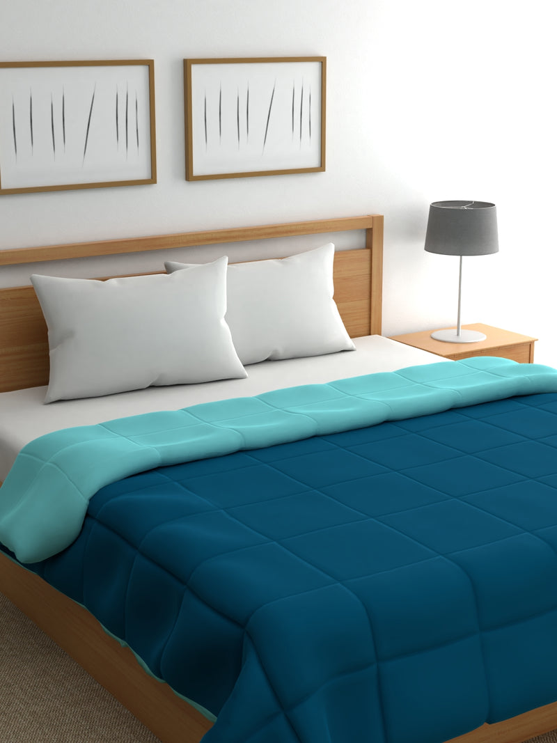 DOUBLE REVERSIBLE COMFORTER AZUR BLUE & AQUAMARINE