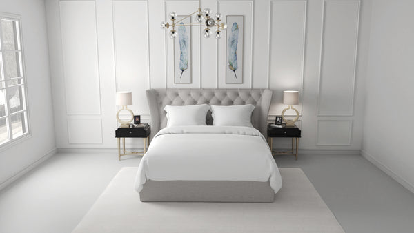 LUXUR DOUBLE - BEDSHEET 600TC WHITE